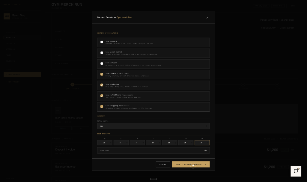 Main Control Dashboard